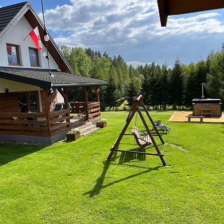 Domek Z Kominkiem Nad Jeziorem Z Jacuzzi Ogrodowym Sumowo  Exteriér fotografie